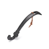 ppztkk Cast Iron Grill Lifter close-up showing sturdy handle reduces burn risk during lifting