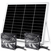 pqins 5 inch solar powered fan front view for compact spaces and airflow