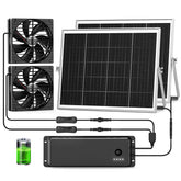pqins dual 7.1-inch solar fans provide strong ventilation.