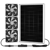 pqins solar coop fan panel outdoor powers daytime ventilation for coops