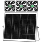 pqins solar greenhouse fan 3 kit ready for installation with steady airflow.