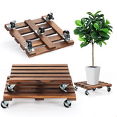 PRAQECZ 14-inch plant dolly with wheels supports heavy pots and easy movement.