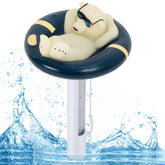 PRASBURR pool thermometer floats with an easy-to-read display for accurate water temperature.