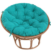 PrimePATIO Papasan cushion in blue for outdoor seating
