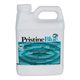 Pristine Blue 32oz bottle shows the non-chlorine system for safer pool maintenance