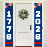 Probsin 250th anniversary banner door sign in patriotic design for door decor