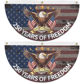 Probsin 250th anniversary fan bunting two-piece set for a large outdoor backdrop