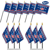 Probsin 250th anniversary flag set for patriotic display.