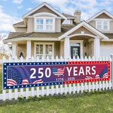 Probsin 250th banner with flag map design for outdoor patriotic decor