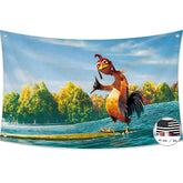 Probsin chicken flag 3x5ft front view for bold yard decor and meme-ready backdrop.