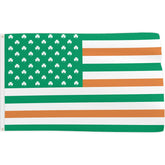 Probsin St Patrick's Day flag with brass grommets ready for outdoor hanging.