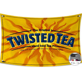 Probsin Twisted Tea flag front view with vivid colors and durable fabric