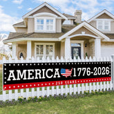 Probsin 250th anniversary banner with American map design for outdoor display.