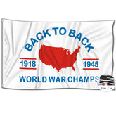 Probsin World War Champs flag back-to-back banner 3x5 ft for dorms and events