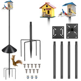 PROERR smart bird feeder pole 79in height for easy garden feeding setup