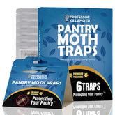 Professor Killamoth blue-design pantry moth trap catches male moths in style.