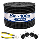 PROLEE 8in x 100ft bird guard mesh roll protects rooftop panels from pests.
