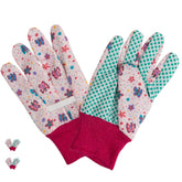 Promedix P Kids Garden Gloves pink front view for small hands and comfort