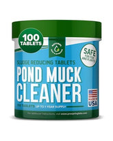 ProSpring Labs Pond Clarity pellets dissolving to reduce sludge buildup in ponds.