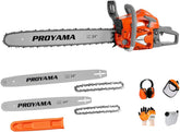 PROYAMA 68CC top-handle chainsaw front view for sturdy yard work