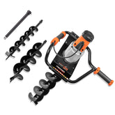 PROYAMA electric post-hole digger with anti vibration grip for steady operation.