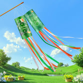 PrreDeACCE windsock with shamrock pattern for vibrant yard decor