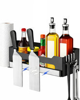 PTALSEAW Blackstone Caddy with deep box design keeps sauces and tools organized for outdoor grilling