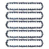 PuBaDuoParts 5-pack 10-inch chainsaw chain ready for durable, fast wood cutting