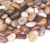 Pulovin river rocks closeup polished surface for dazzling garden accents