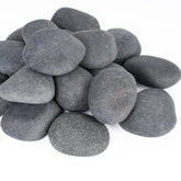Pulovin river rocks 2-3 inch color variation in dry and wet states for garden display