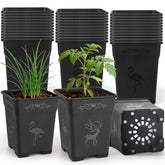 Puobao square planter with space-saving design promotes efficient seed starting.