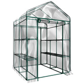 Pure Garden Greenhouse walk-in view shows spacious interior for seedlings.