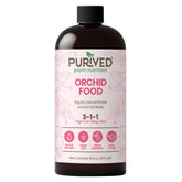 Purived Orchid Food 16oz bottle ready for easy, odorless feeding.