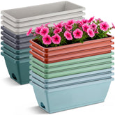 Purpeak window planter rectangle setup on sill for organized herb gardening.