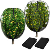 Purple Star 1N fruit tree netting cover seen from the side, protecting plants from pests.