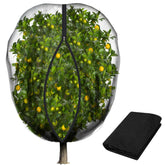Purple Star 1N fruit tree netting with drawstring protects fruit from birds.