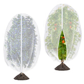 Purple Star 1N fruit tree netting with zipper and drawstring protecting plants from pests