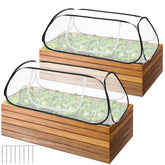 Purple Star 1N pop-up garden rows cover front view shields seedlings from pests while letting light through