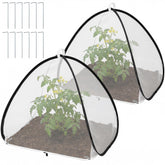 Purple Star 1N pop-up insect barrier cover tent shields plants with breathable mesh protection.
