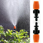 Purpose Junkies 50-pcs garden micro drip emitters for efficient irrigation across beds and containers.