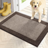 PURRUGS dirt-trapping door mat front view with low profile for smooth doors.