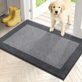 PURRUGS dirt-trapping door mat 24x36 catches moisture and mud at the doorway.