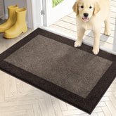 PURRUGS Dirt Trapping Door Mat front view highlights low-profile design for easy door movement.