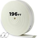 Pushglossy backwash hose 2-inch, 196 ft, ideal for pool maintenance and efficient water flow.