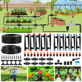 PUUKU 240ft main tubing lays out for efficient garden watering and easy expansions
