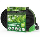 PUUKU flat soaker hose 25ft setup for efficient root watering and even irrigation