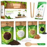 PYEF CRAFTS terrarium kit contents ready for quick setup.