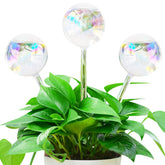 Pynqdfu glass watering globes set for effortless self-watering of indoor plants