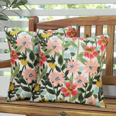 Pyonic outdoor pillow cover with floral design enhances patio decor and protection.