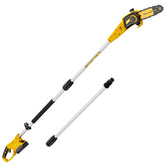Pyrcruax cordless pole saw extended reach for high branches.